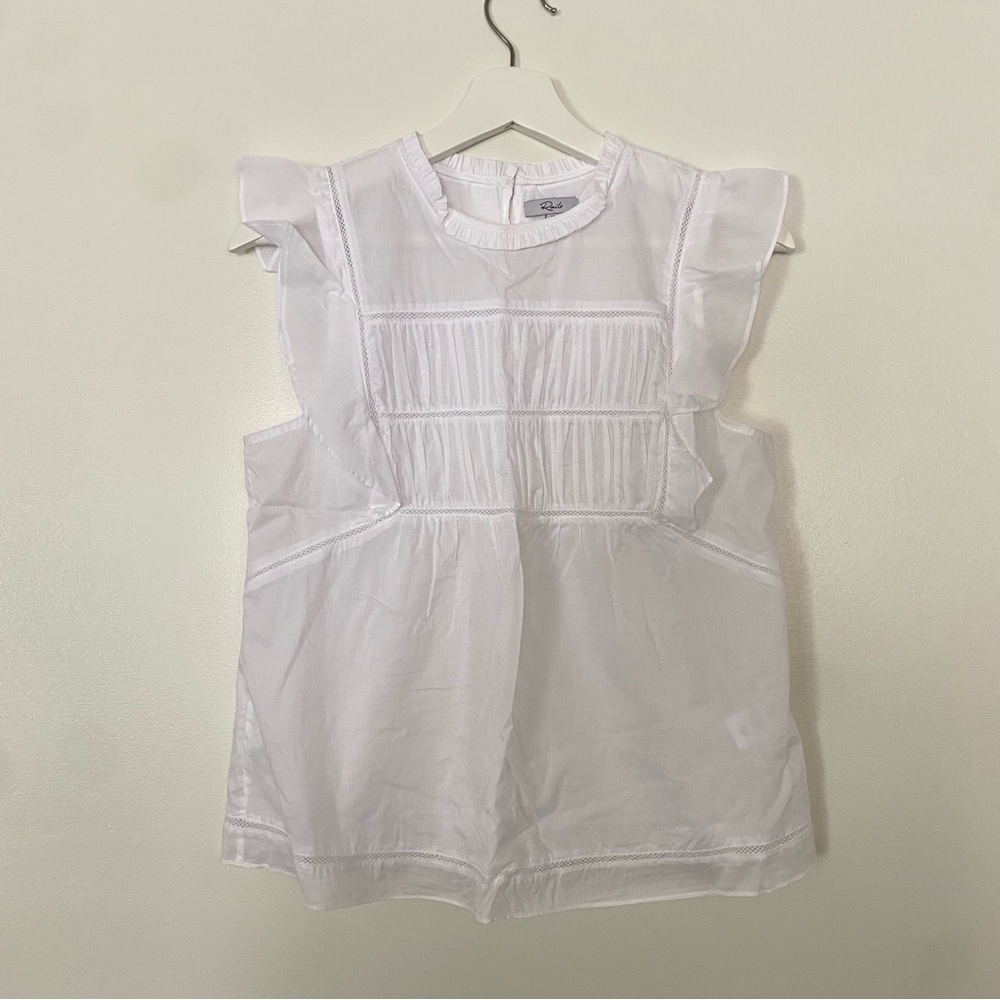 Rails Filomena Top in Bright White Women’s Size XS Extra Small